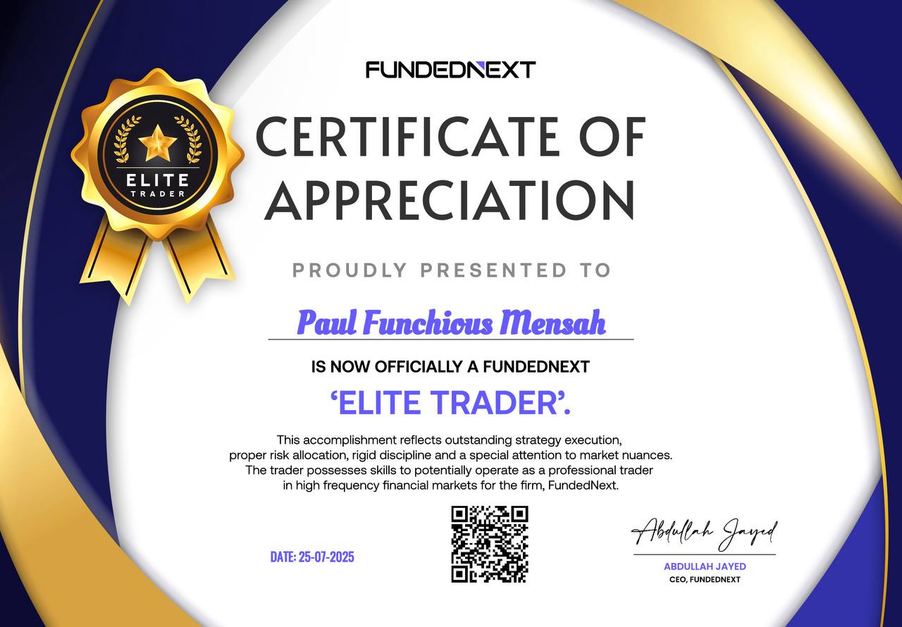 FundedNext Elite Trader Certificate